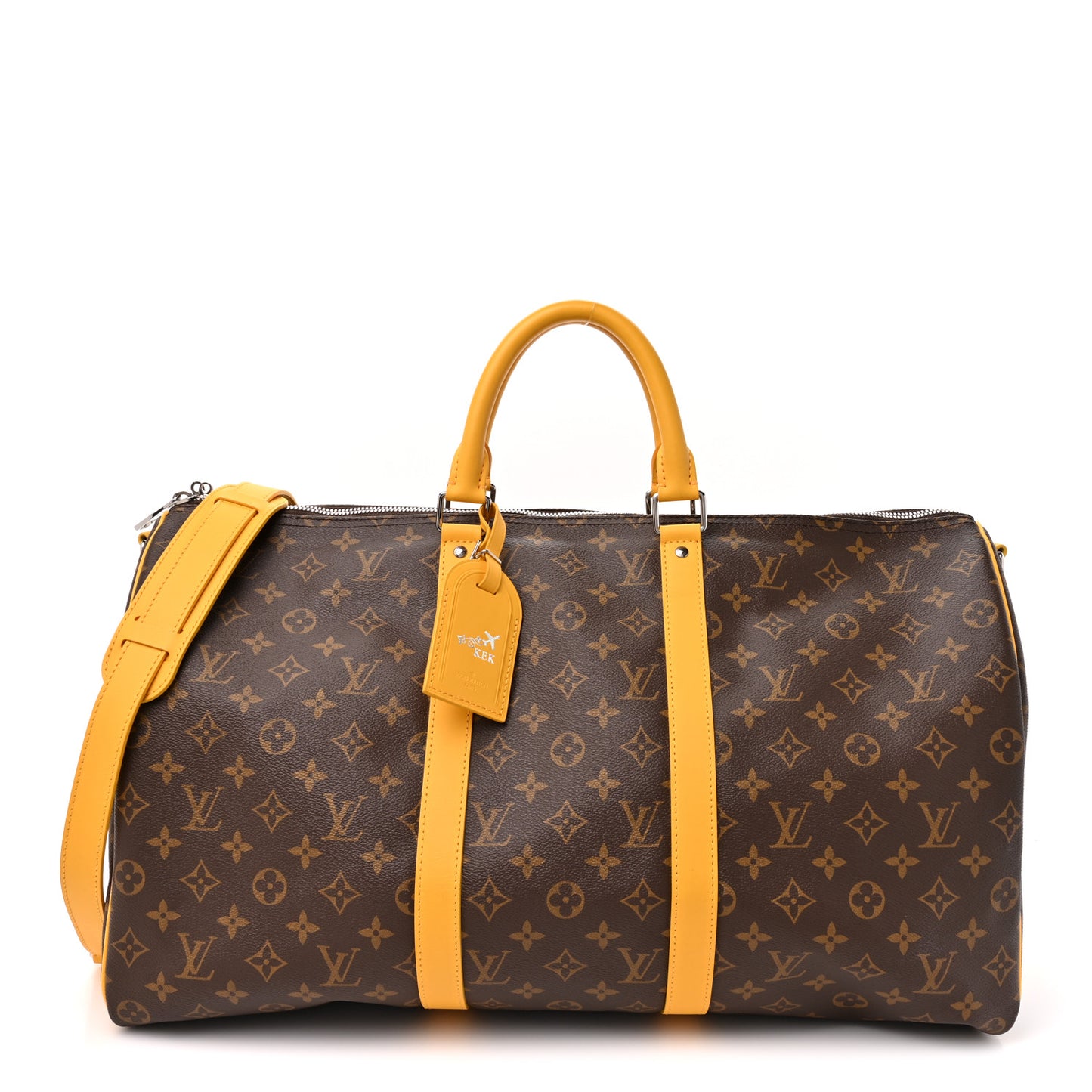 Monogram Macassar Keepall Bandouliere 50 Safran Yellow