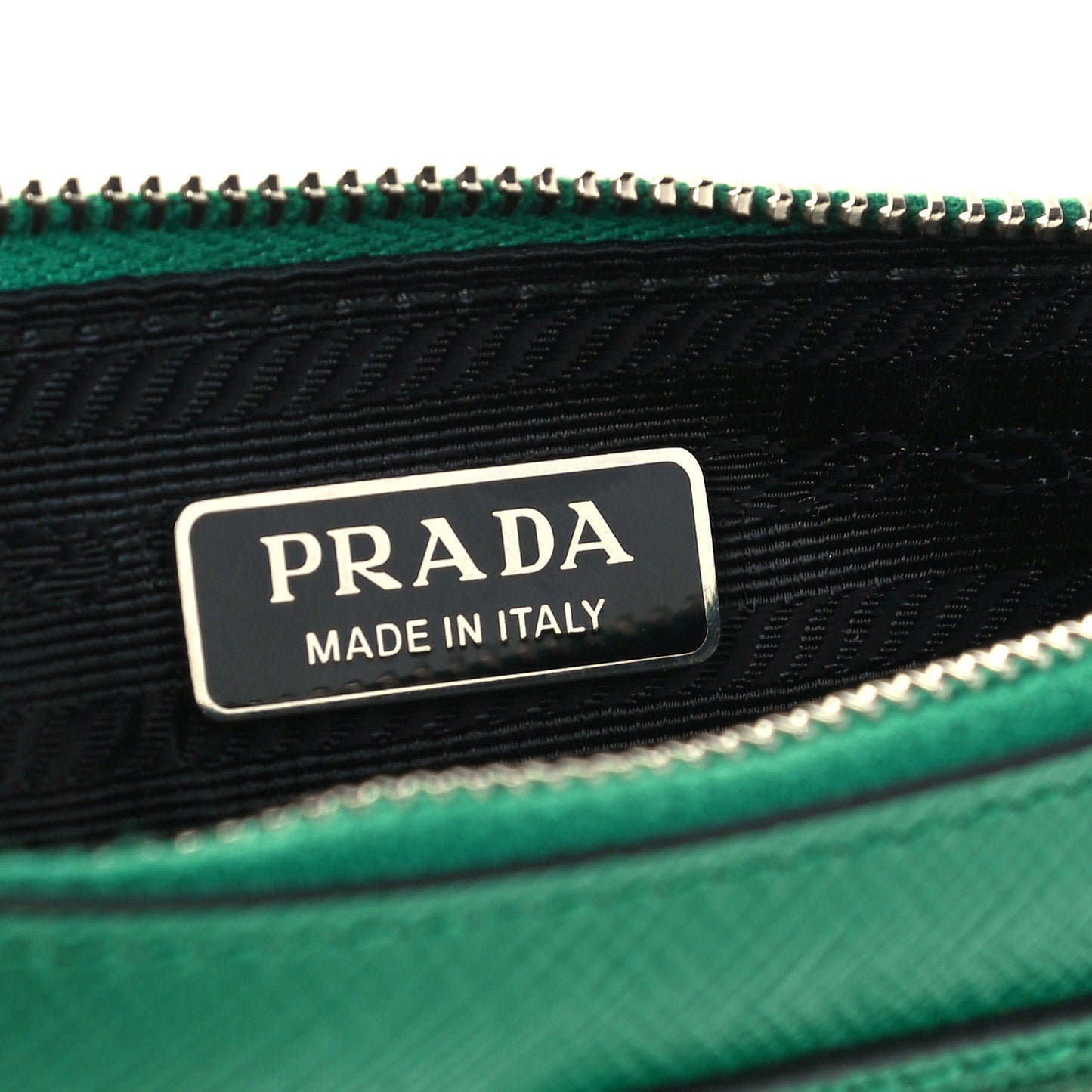 Saffiano Vernice Chain Crossbody Bag Green
