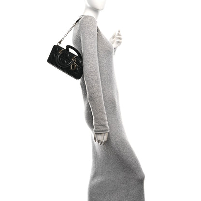 Christian Dior Lambskin Cannage Small Lady D-Joy Black 2 of 9