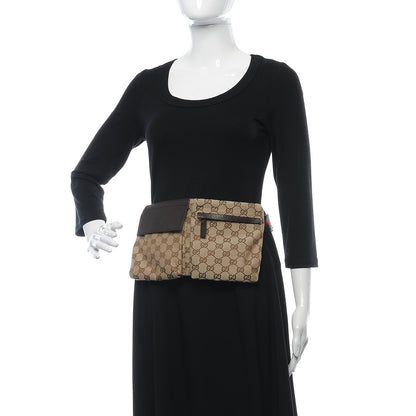 Gucci Monogram Web Belt Bag Dark Brown 2 of 7