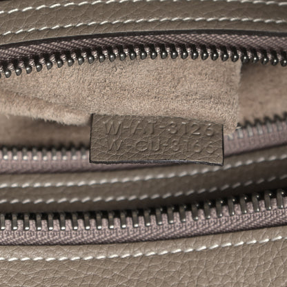 Celine Drummed Calfskin Micro Luggage Souris 7 of 11