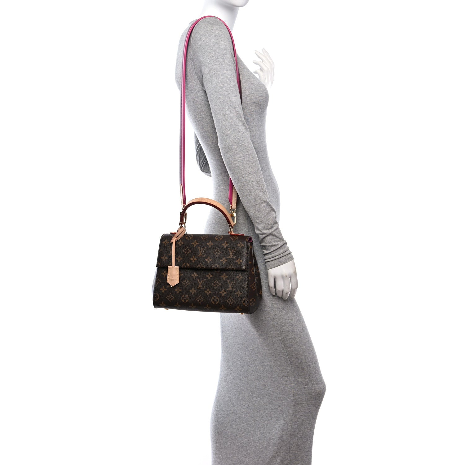 Louis Vuitton Monogram Cluny BB Bordeaux Fuchsia 2 of 11