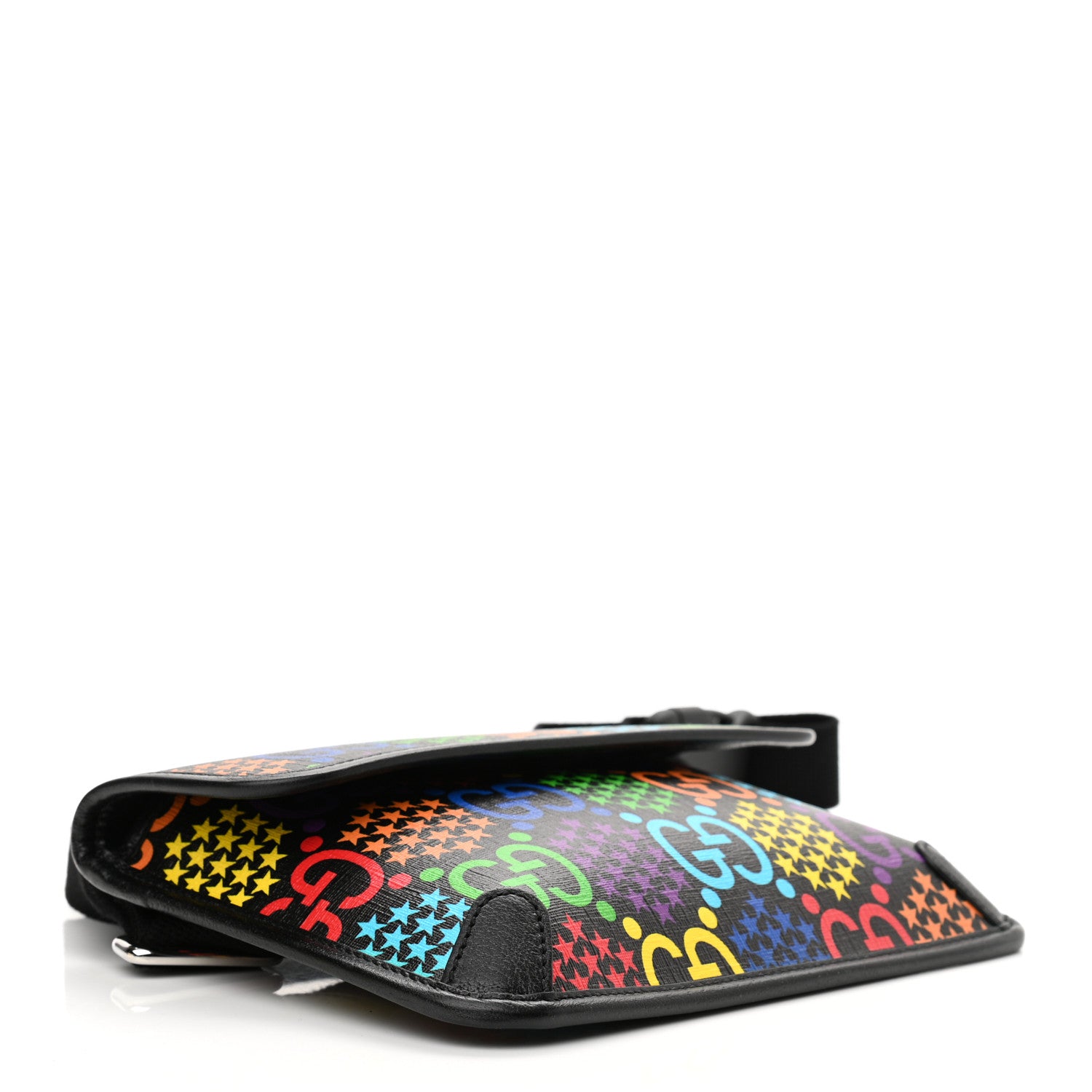 Gucci GG Supreme Monogram Psychedelic Slim Belt Bag Black 4 of 10