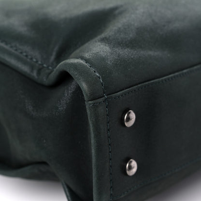 Chanel Iridescent Glazed Calfskin In The Mix Tote Dark Green 9 of 19