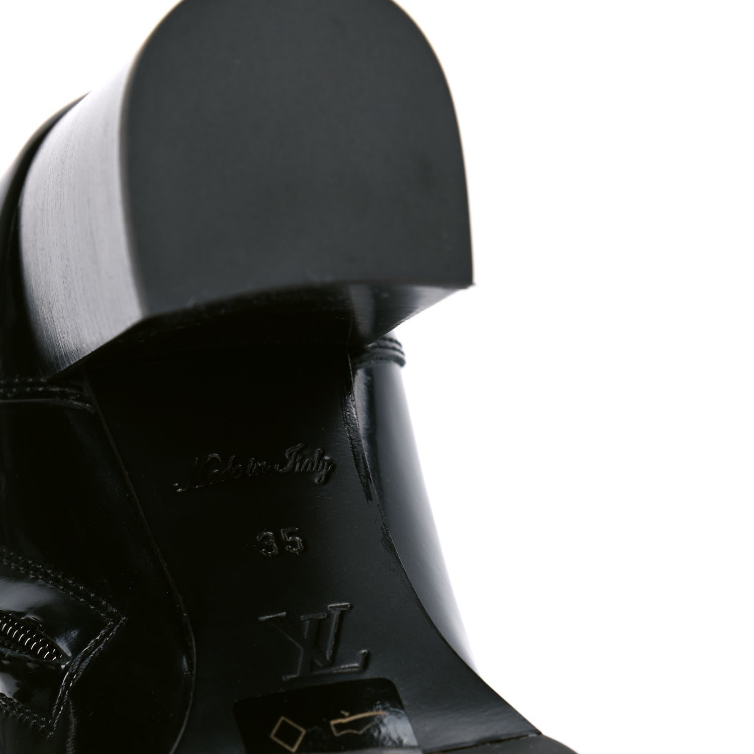 Louis Vuitton Patent Calfskin Monogram Star Trail Ankle Boots 35 Black 5 of 5