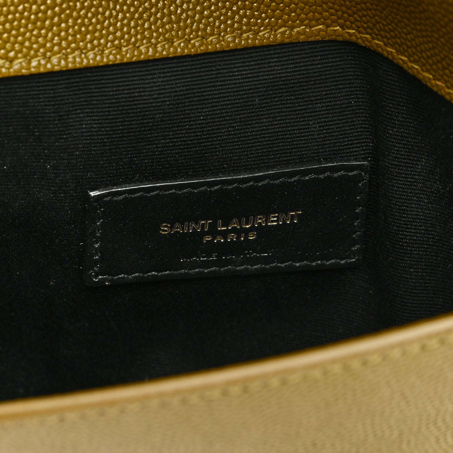 Saint Laurent Grain De Poudre Uptown Pouch Olive 6 of 6