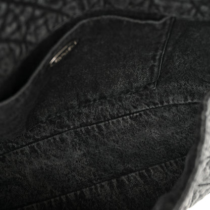 Chanel Denim Quilted Denimpression Flap Grey Black 5 of 11