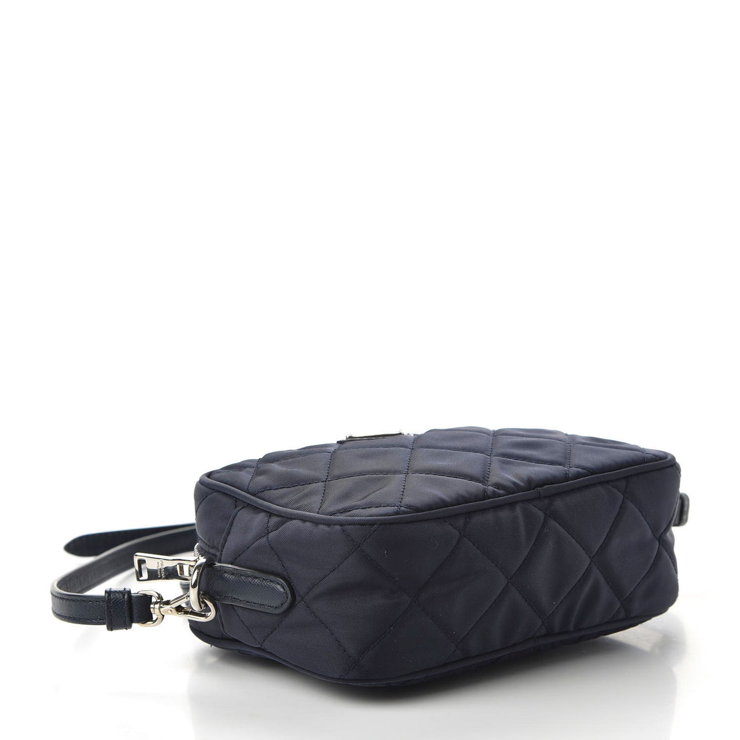 Nylon Tessuto Impuntu Quilted Crossbody Bag Baltico