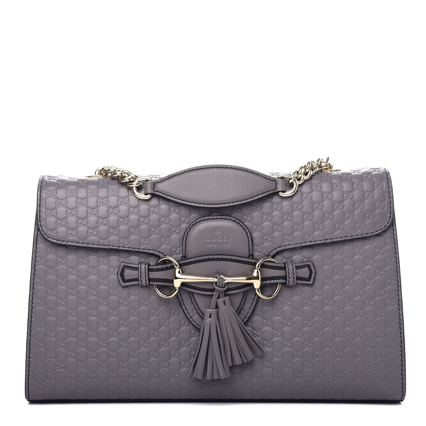 Soft Microguccissima Medium Emily Chain Shoulder Bag Loess