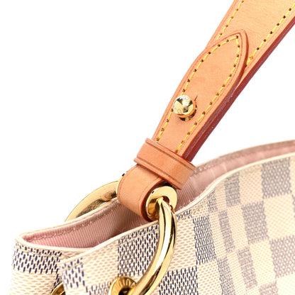 Louis Vuitton Damier Azur Graceful MM Rose Ballerine 10 of 15
