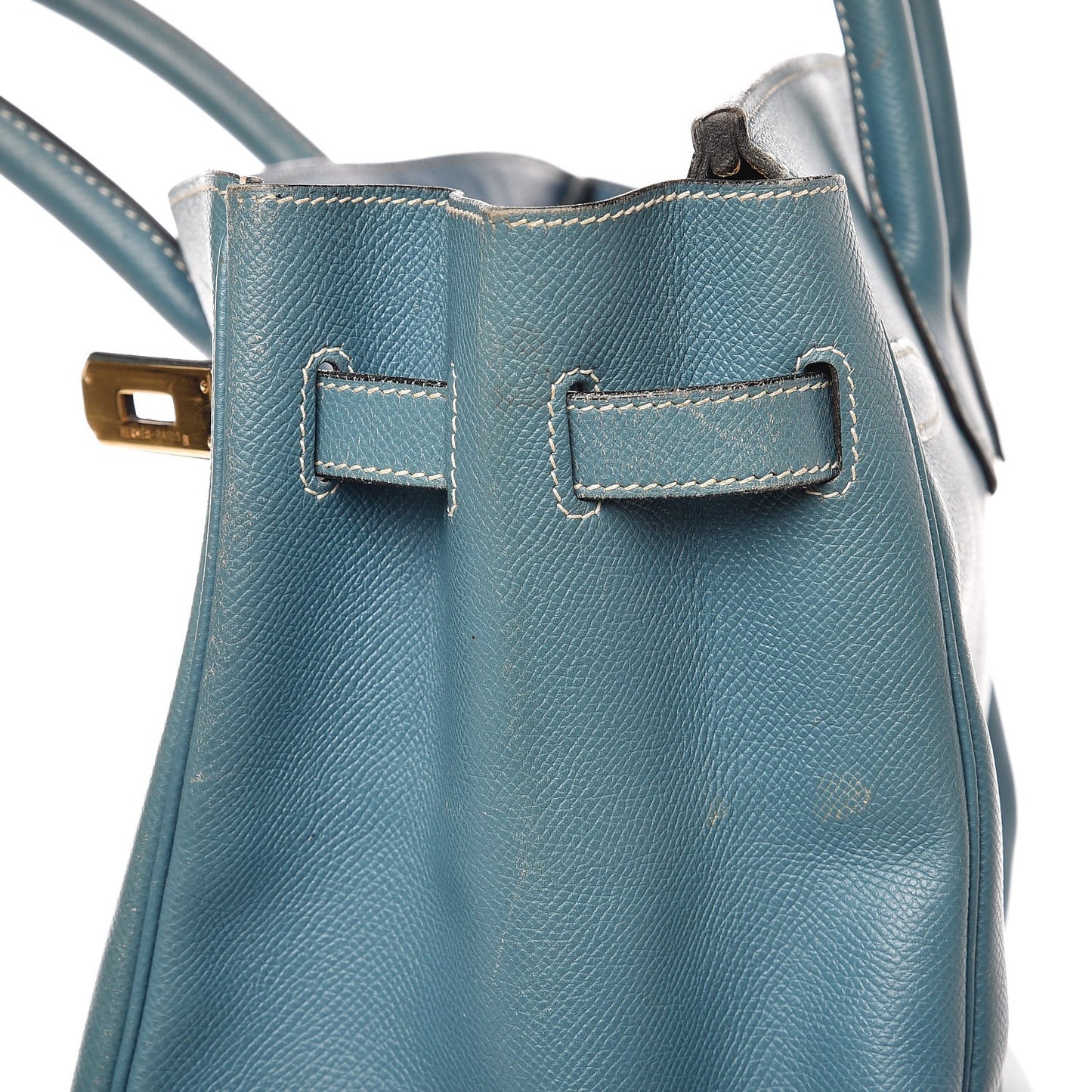Epsom Birkin 35 Blue Jean