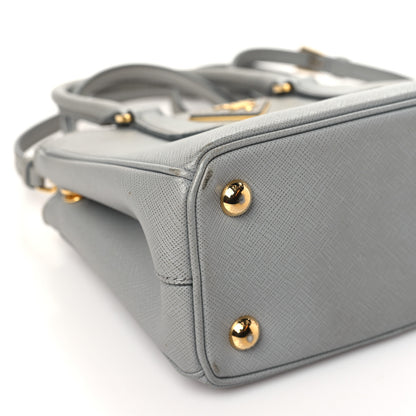 Prada Saffiano Mini Galleria Double Zip Tote Marmo 9 of 12