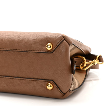 Burberry Derby Calfskin House Check Small Camberley Dark Sand 10 of 10