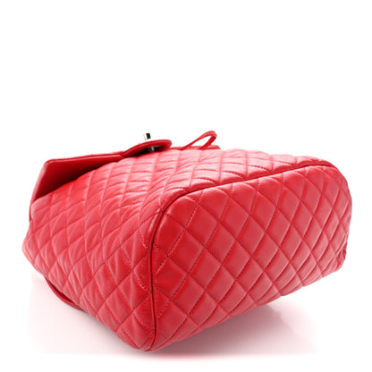 Chanel Lambskin Quilted Large Urban Spirit Backpack Red 4 of 10