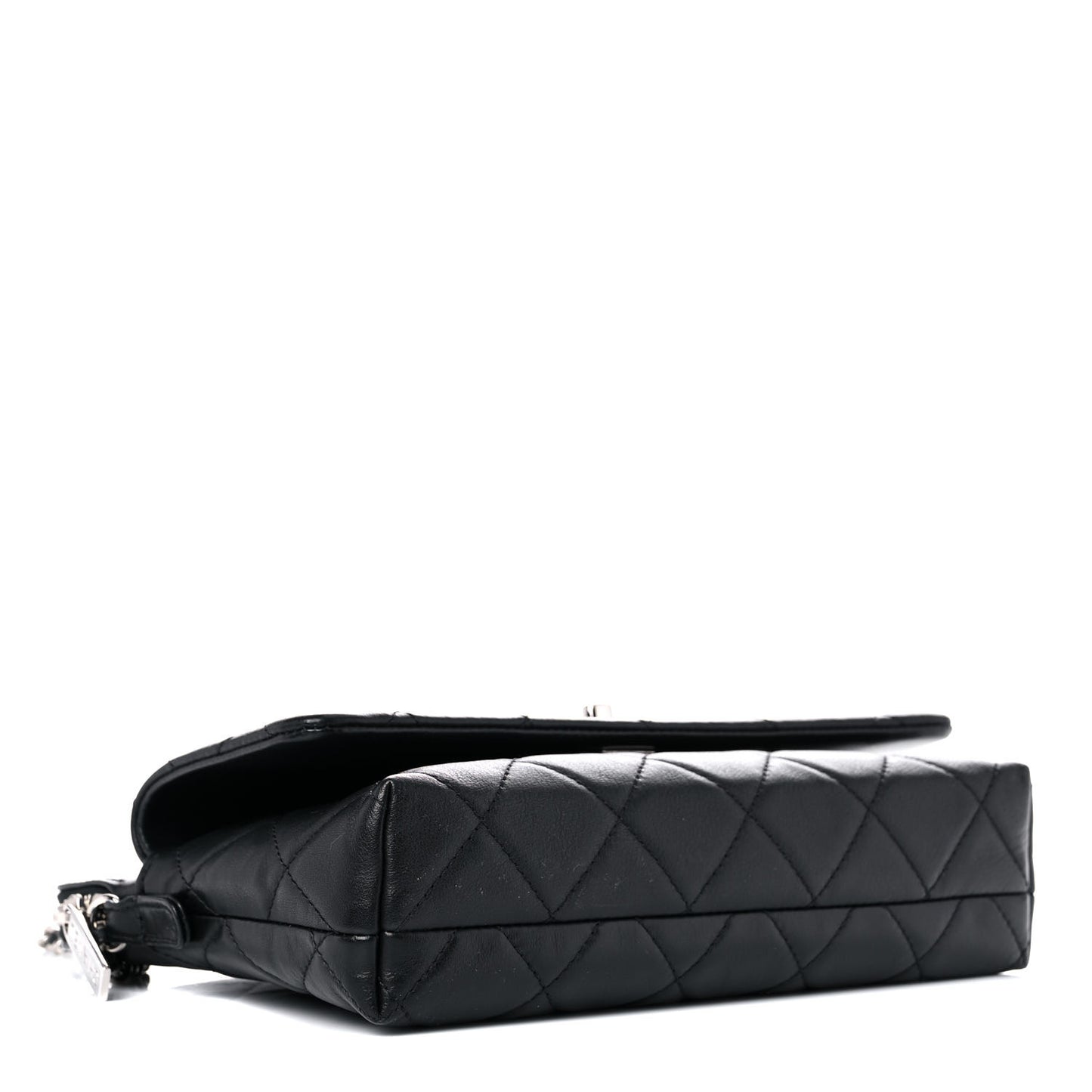 Calfskin Quilted Crossbody Bag Black