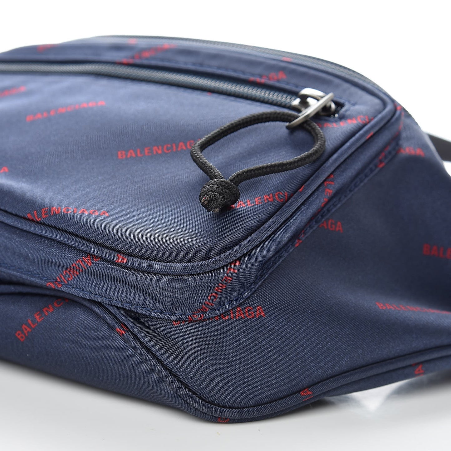 Twill Nylon Allover Logo Explorer Beltpack Bleu Canopee Rouge