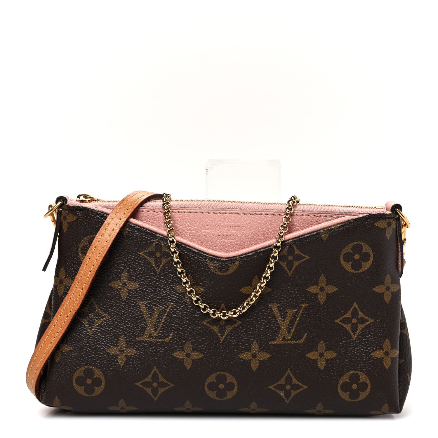 Louis Vuitton Monogram Pallas Clutch Rose Poudre 1 of 8