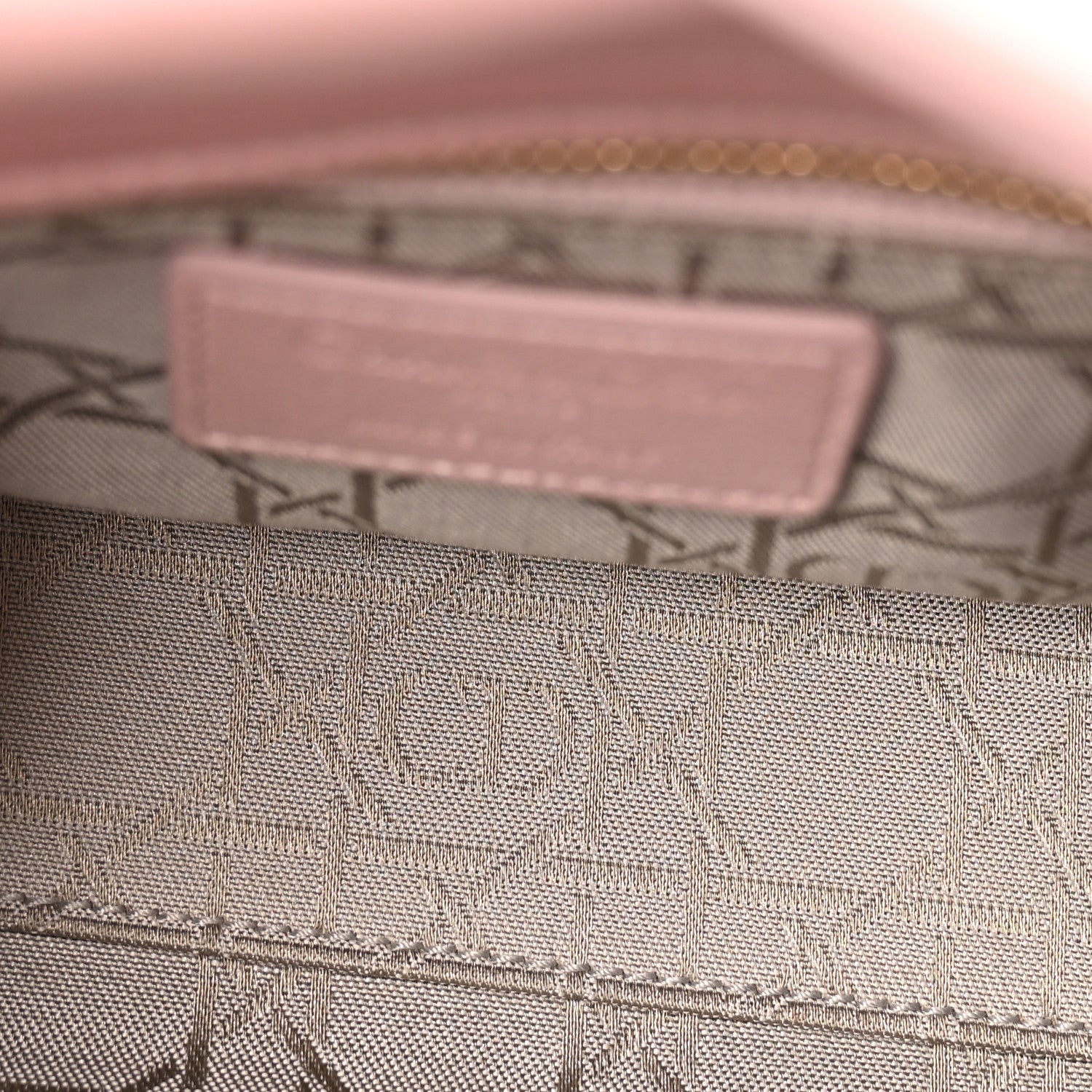 Christian Dior Metallic Lambskin Cannage Mini Lady Dior Lotus 5 of 13