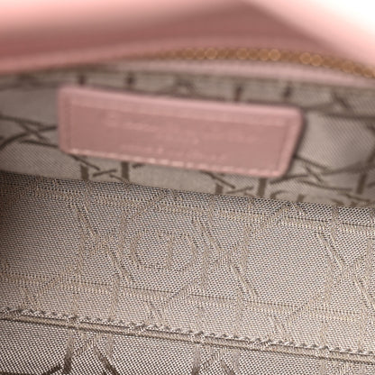 Christian Dior Metallic Lambskin Cannage Mini Lady Dior Lotus 5 of 13