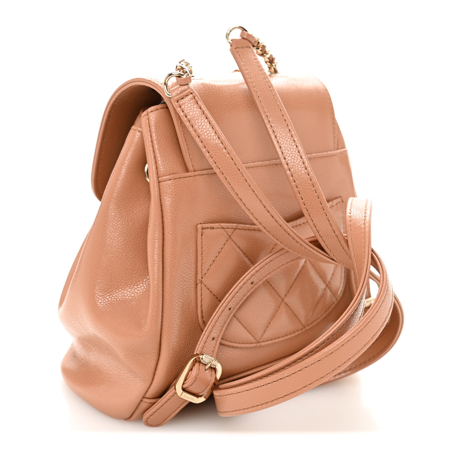 Chanel Caviar Quilted Mini Business Affinity Backpack Brown 3 of 10