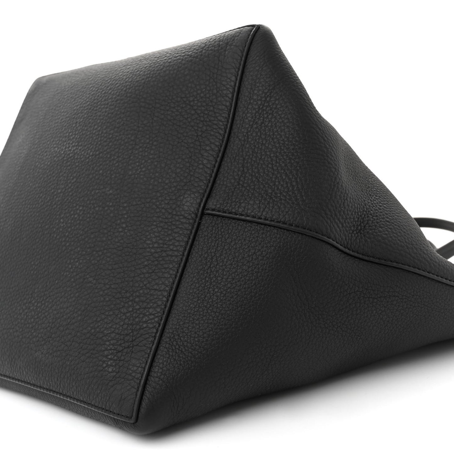 Grained Calfskin Park Tote Three Black