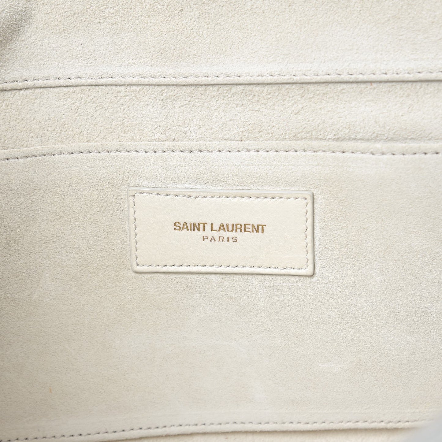 Calfskin Classic Y Clutch White