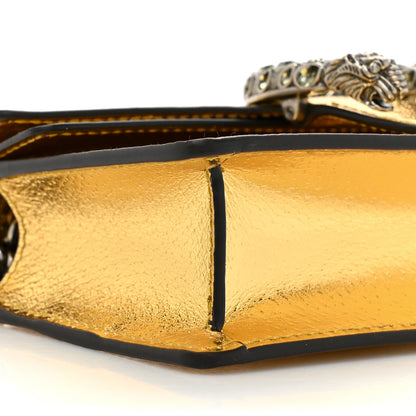 Gucci Metallic Calfskin Super Mini Dionysus Shoulder Bag Gold 9 of 12