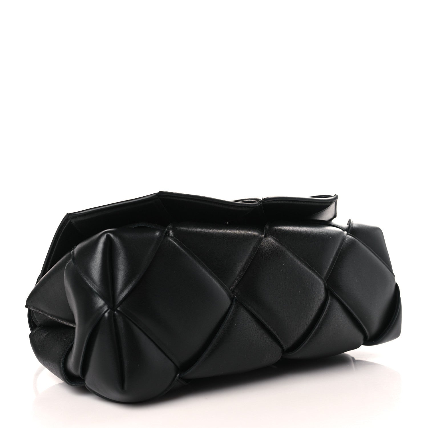 Bottega Veneta Nappa Intreccio Padded Top Handle Shoulder Bag Black 4 of 8