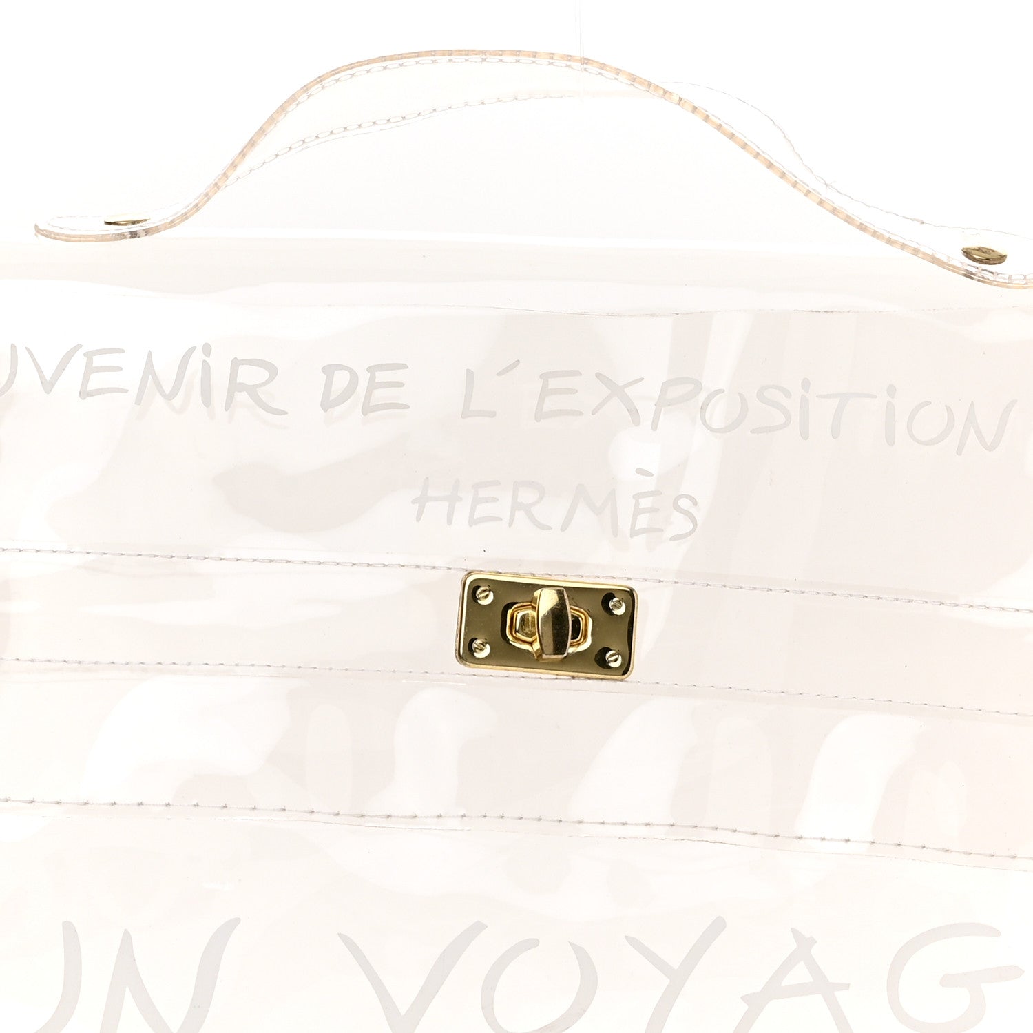 Hermes Vinyl Souvenir De L'Exposition Kelly Transparent 6 of 9