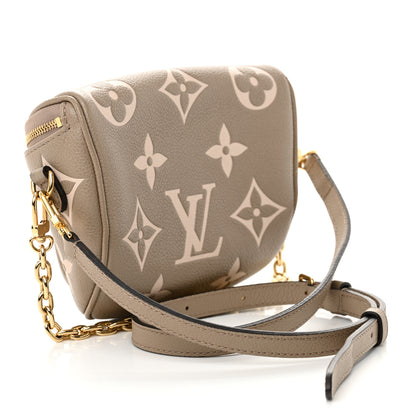 Louis Vuitton Empreinte Monogram Giant Mini Bumbag Tourterelle Cream 3 of 12