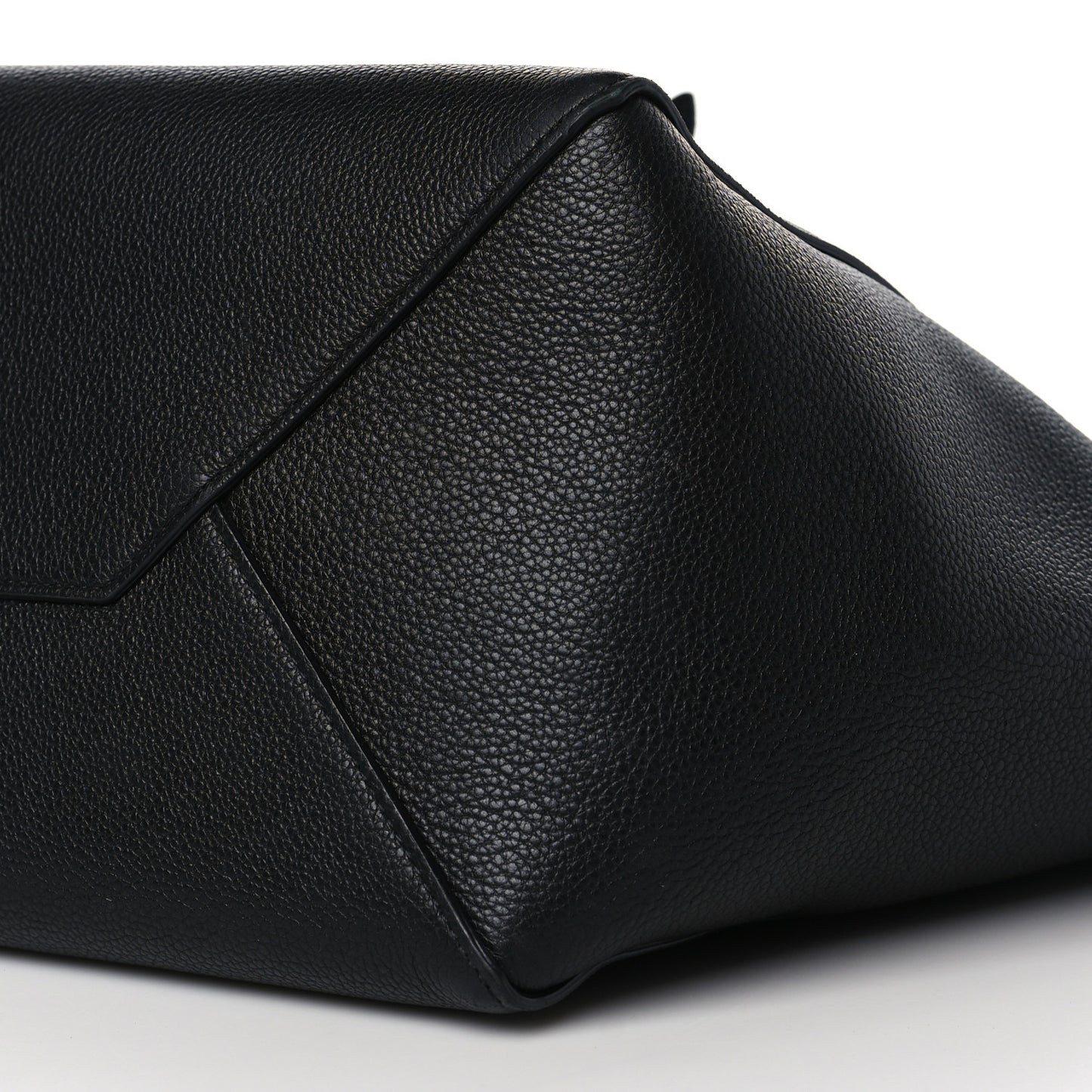 Soft Grained Calfskin Small Belt Cabas Phantom Black