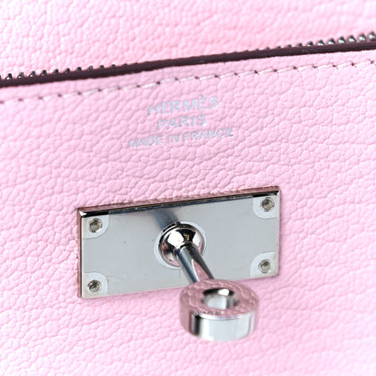 Hermes Chevre Mysore Kelly Longue Wallet Rose Sakura 6 of 12