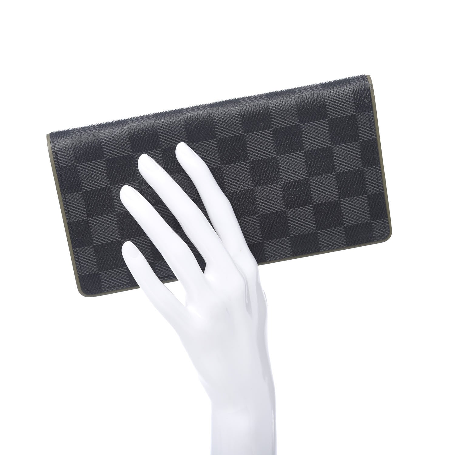 Louis Vuitton Damier Graphite Brazza Wallet Kaki 2 of 6
