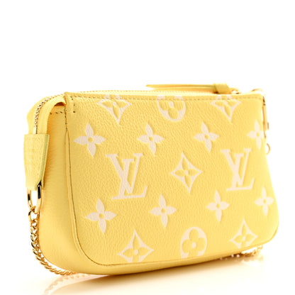Louis Vuitton Empreinte Monogram Mini Pochette Accessories Lemon Curd Yellow 3 of 7