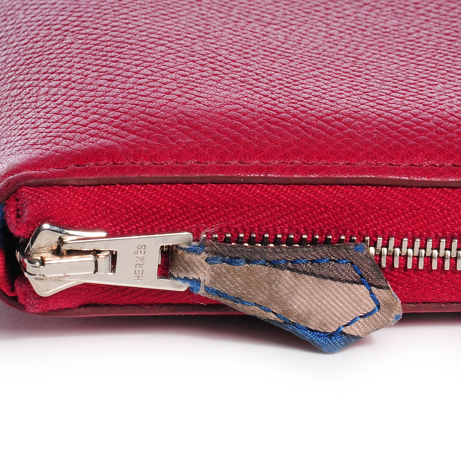 Hermes Epsom Silk'in Compact Wallet Rubis 5 of 10