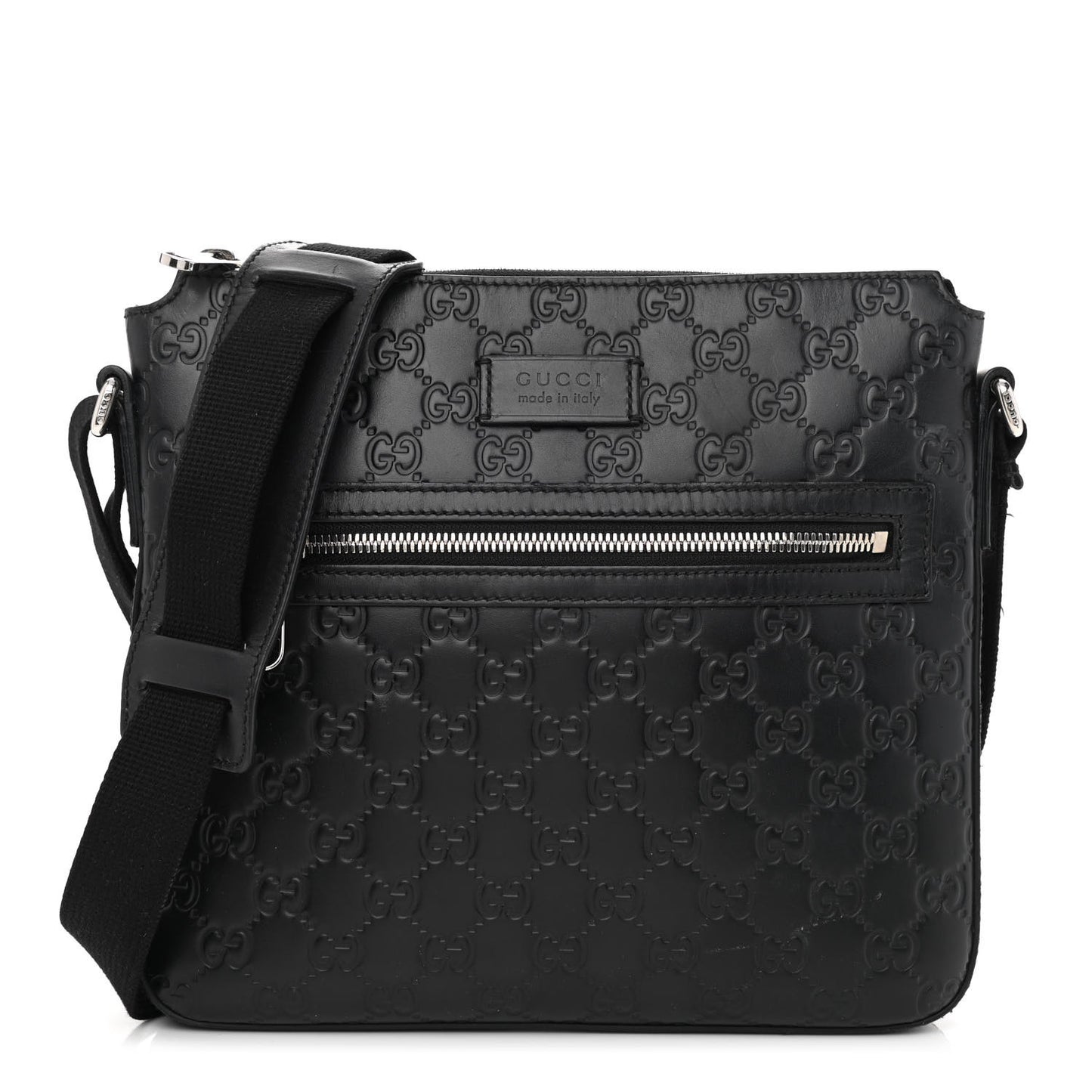 Guccissima Signature Small Messenger Bag Black