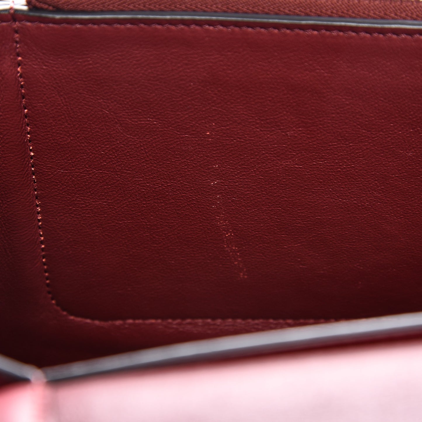 Shiny Smooth Calfskin Medium Frame Shoulder Bag Red Navy