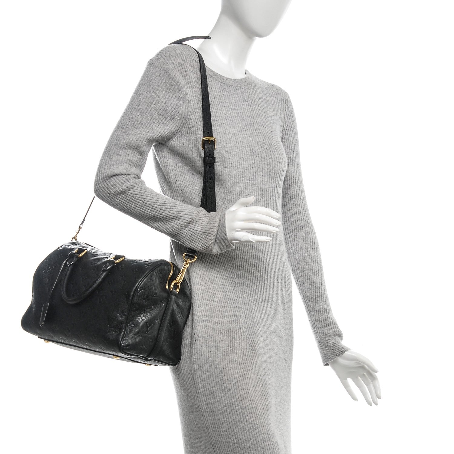 Louis Vuitton Empreinte Speedy Bandouliere 30 Black 2 of 6