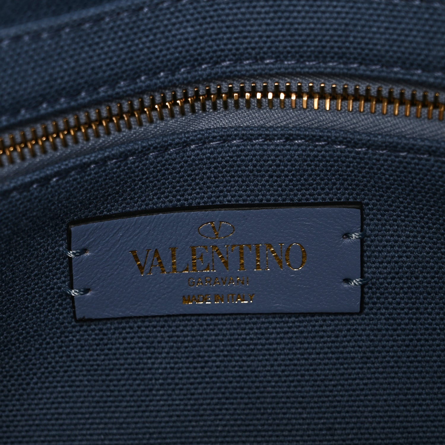 Valentino Garavani Knit Medium Roman Stud Shoulder Bag Niagara 10 of 14