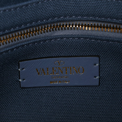 Valentino Garavani Knit Medium Roman Stud Shoulder Bag Niagara 10 of 14