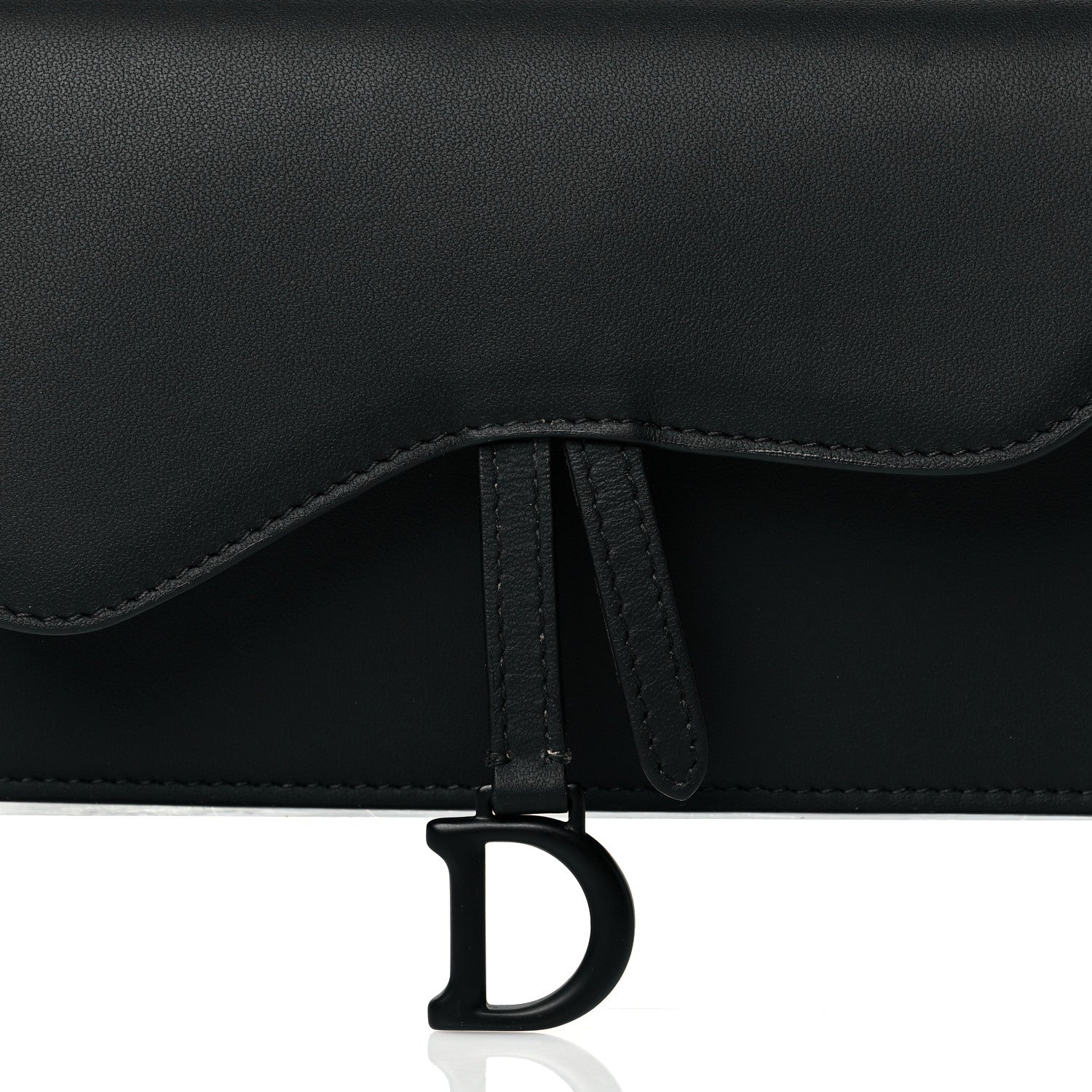 Christian Dior Ultra Matte Calfskin Saddle Belt Bag Black 7 of 9