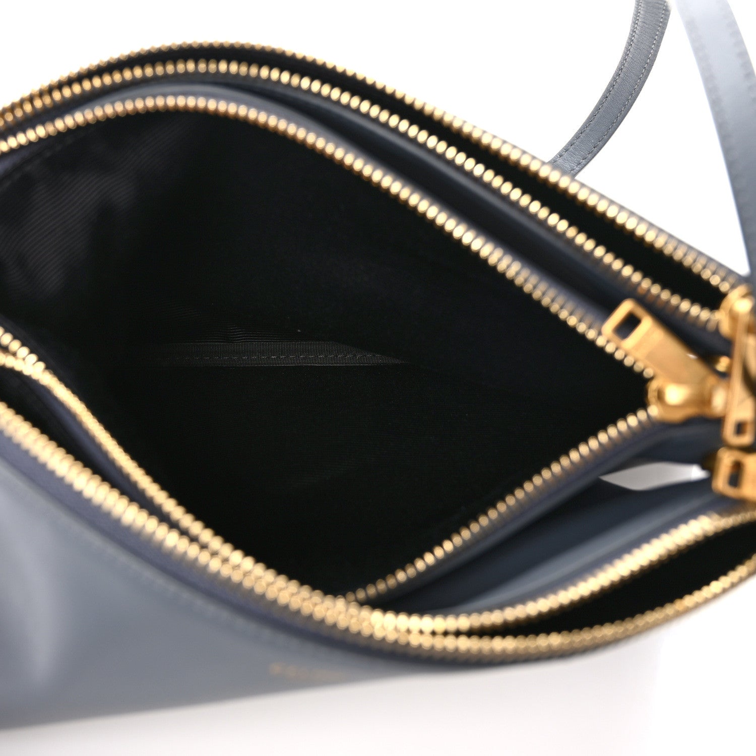 Celine Lambskin Large Trio Crossbody Bag Medium Grey 1543385