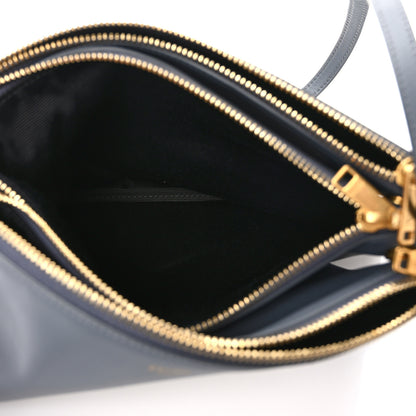 Celine Lambskin Large Trio Crossbody Bag Medium Grey 6 of 10