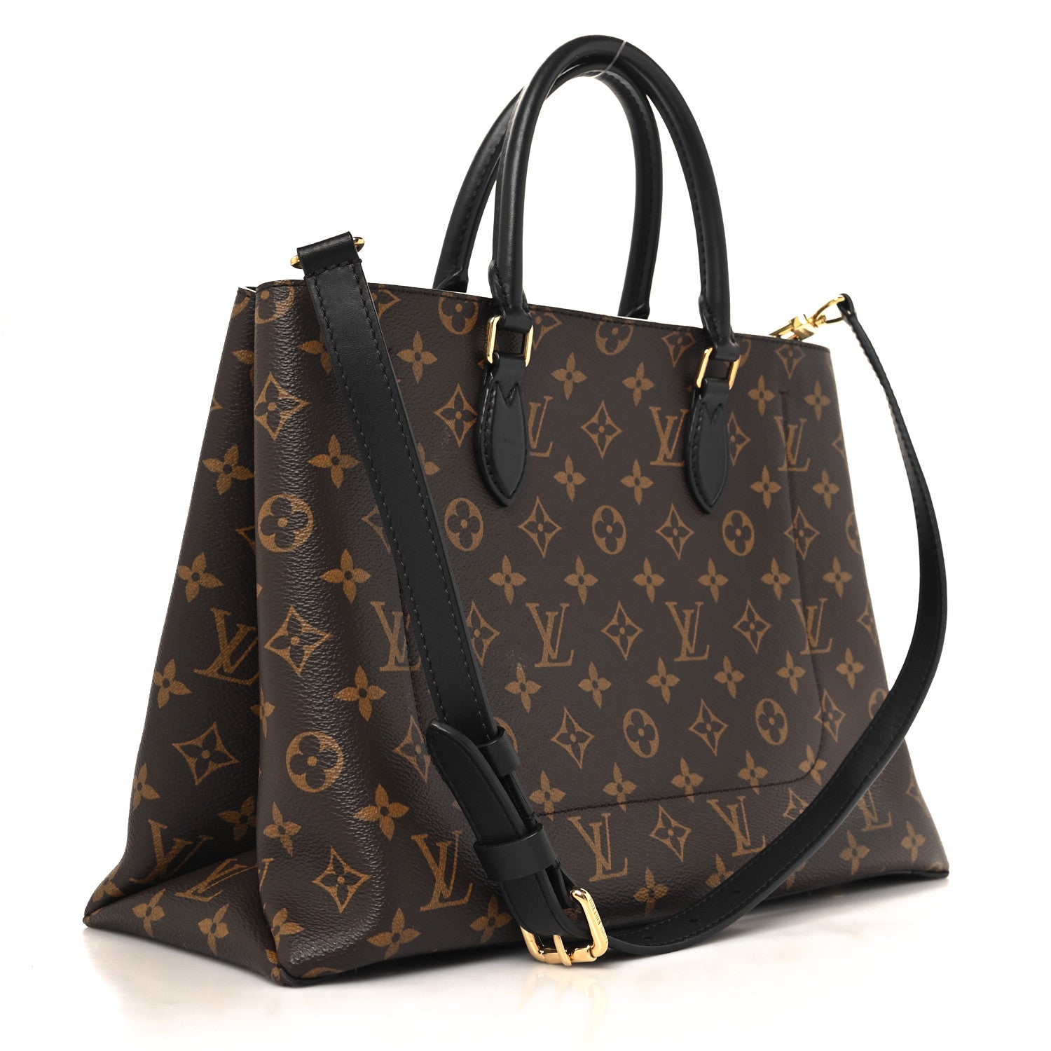 Louis Vuitton Monogram Flower Tote Black 3 of 10