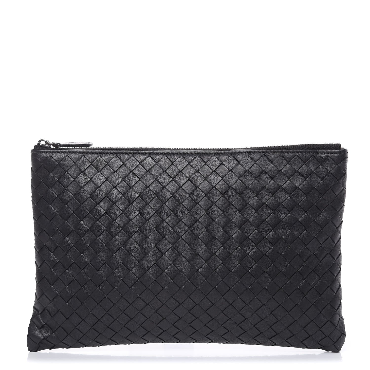 Bottega Veneta Nappa Intrecciato Medium Zip Pouch Black 1 of 7
