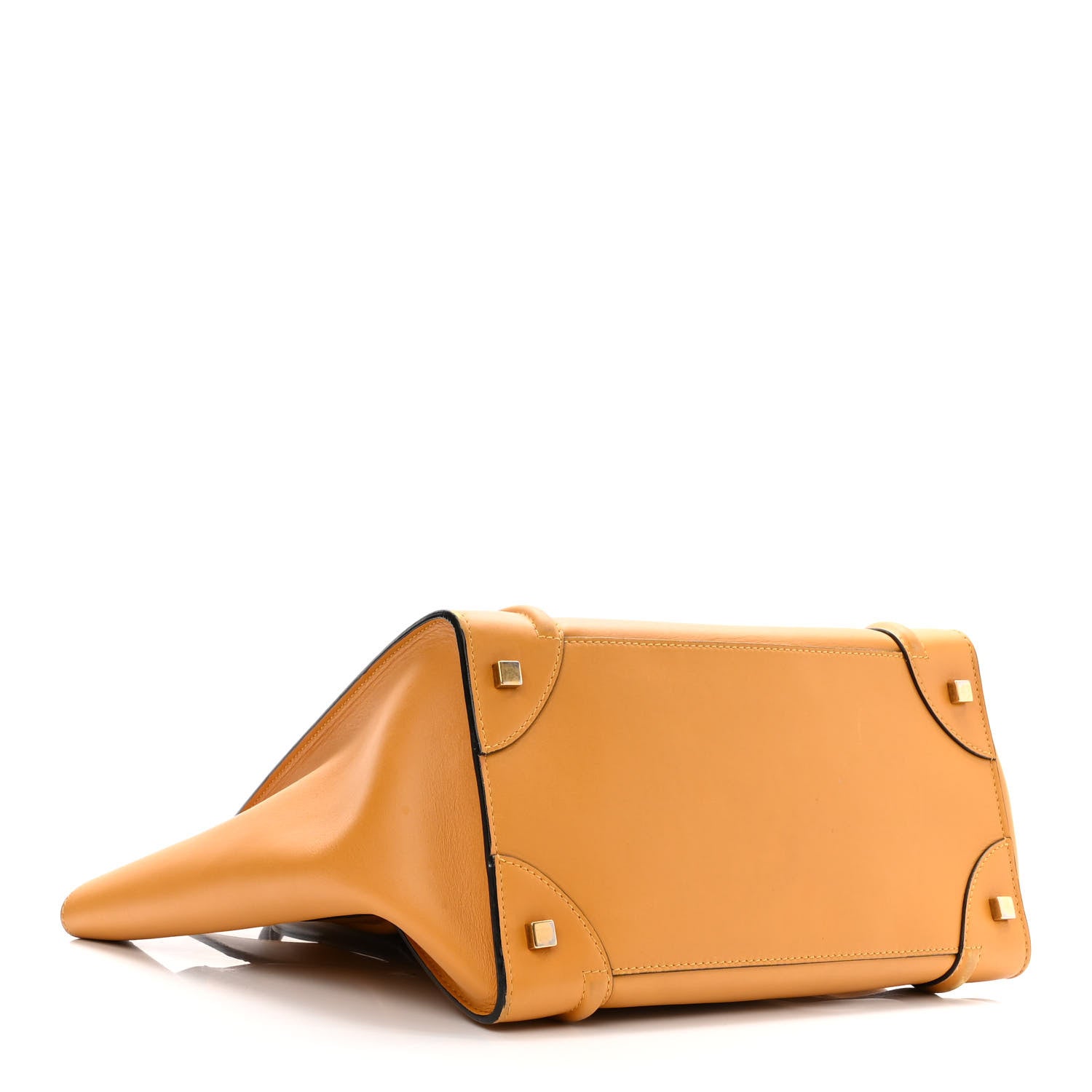 Celine Smooth Calfskin Mini Luggage Amber 4 of 13