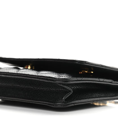 Chanel Caviar Quilted Wallet On Chain WOC Black 9 of 9
