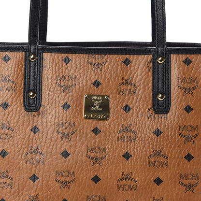 MCM Galaxy Visetos Medium Project Reversible Shopper Tote Cognac Multicolor 9 of 16