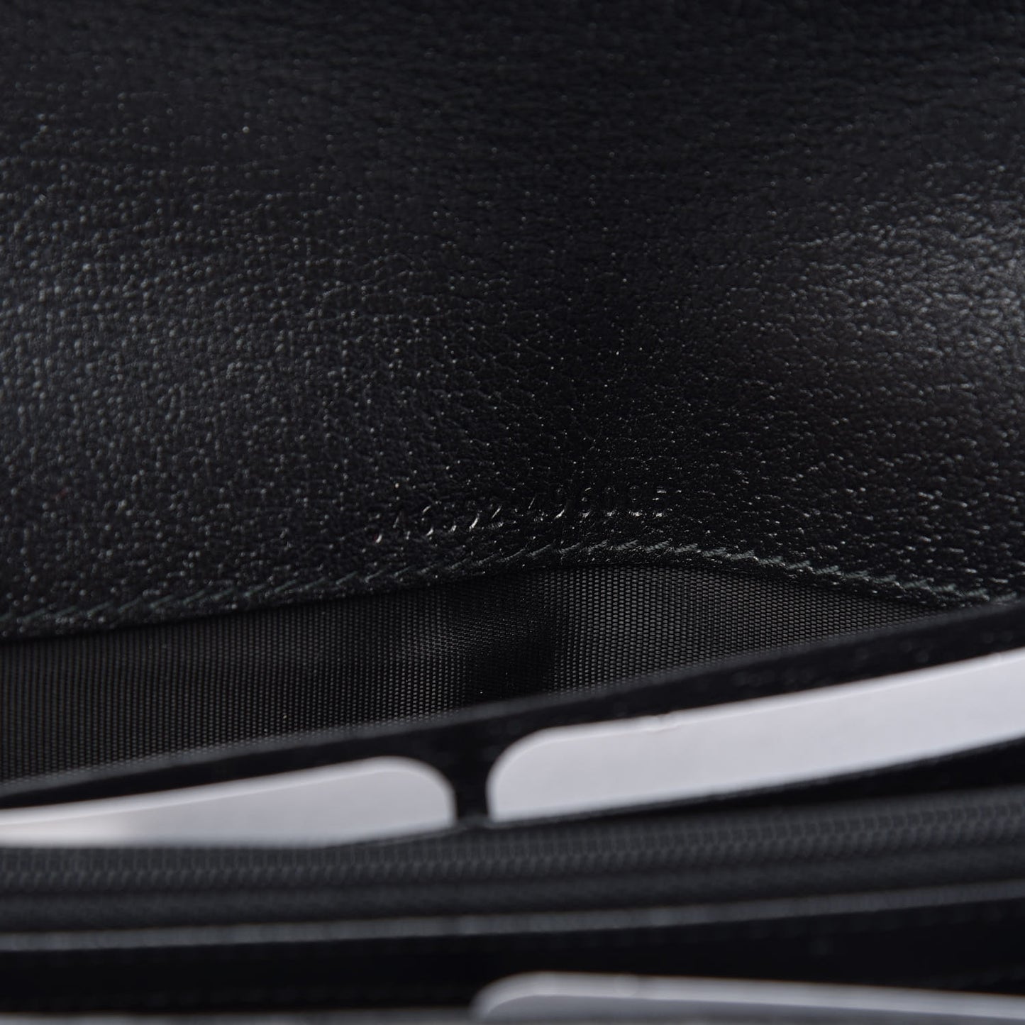 Calfskin Web Ophidia Wallet On Chain Black