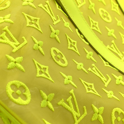 Louis Vuitton Monogram Fluo See Through Keepall Bandouliere 50 Yellow 30 of 31